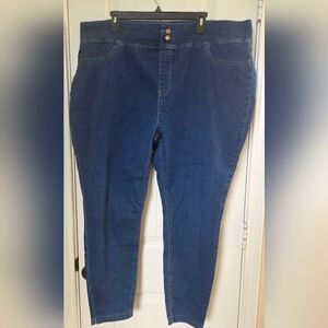 Terra & Sky Women's Deep Blue Skinny Jeans